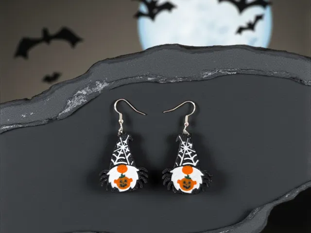 Spider Gnome earrings