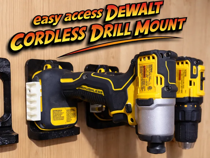 Easy access DeWALT Drill Mount