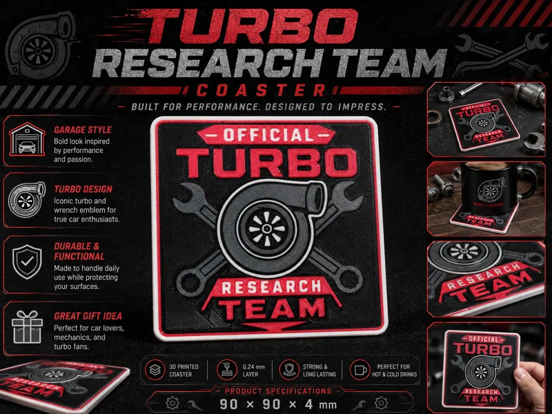 Official Turbo Research Team Coaster