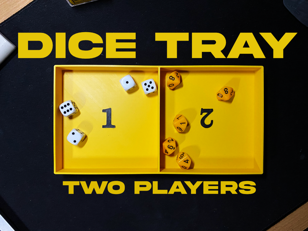 Big Dice tray for two players