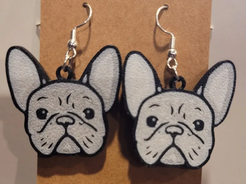 French Bulldog Earrings