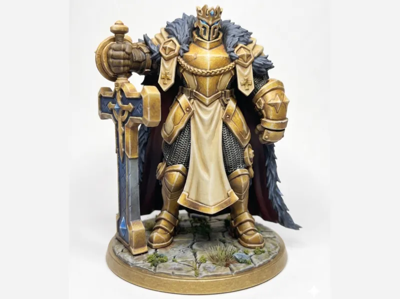 Paladin/Cleric Armored D&D Miniature (48mm)