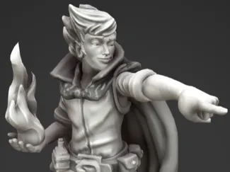 Sylas Emberwind Half-Elf Sorcerer