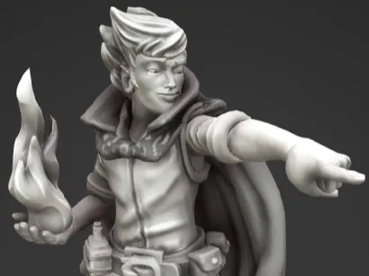 Sylas Emberwind Half-Elf Sorcerer