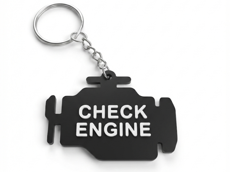 Check engine keychain