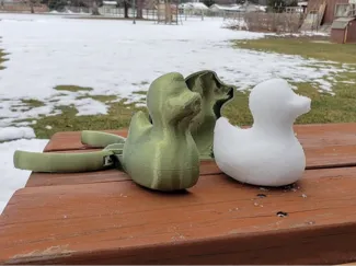 Small Snowball maker snowduck duck rubber snow bal