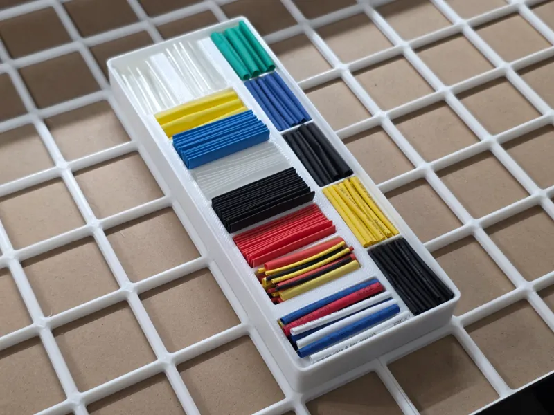 Gridfinity 5x2 Assorted Heatshrink Organizer