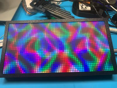 Frame for 4mm pitch 64x32 HUB75 RGB Matrix