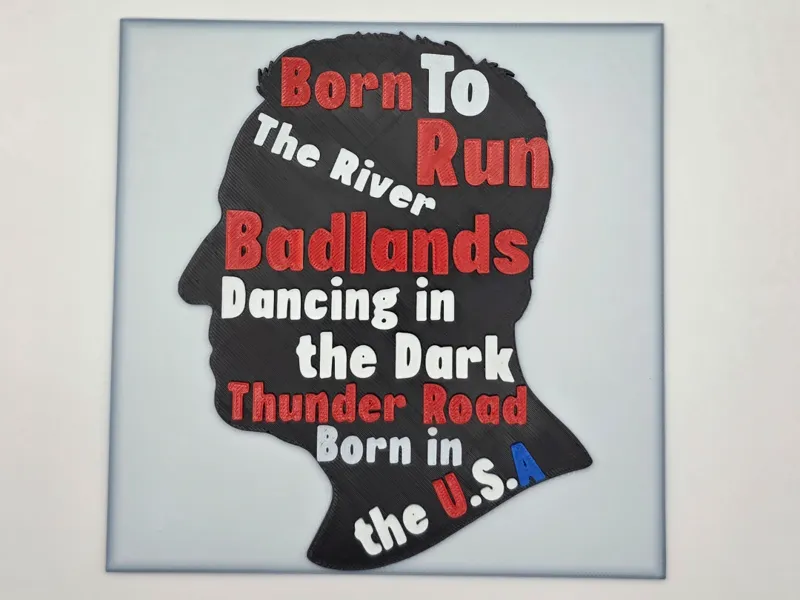 Springsteen The Boss Silhouette  