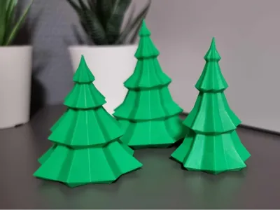 Stylized Christmas trees