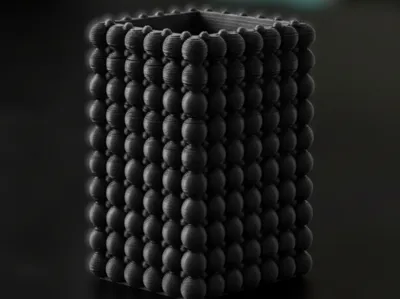 The Pearl Grid – Modern Bubble Vase