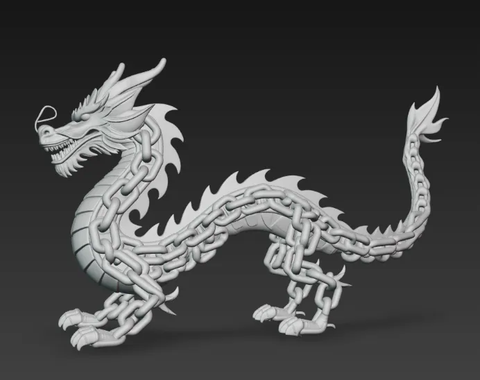 Rusty Machine Dragon The rusty dragon by Meritory MakerWorld: Download Free 3D Models