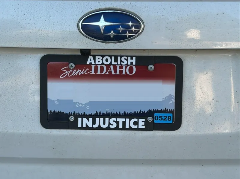 Customizable License Plate Frame
