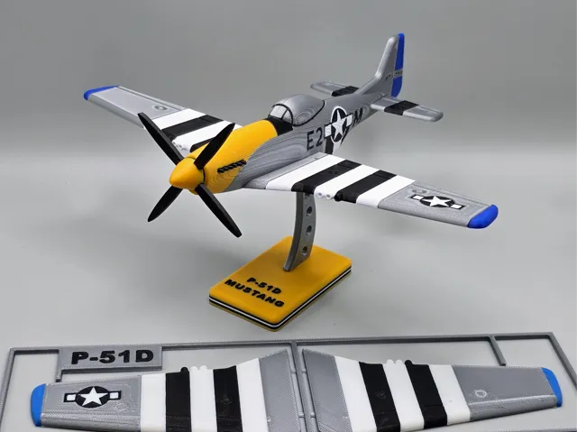 P51D Plane Kit Card P51