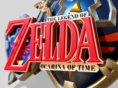 Zelda: Ocarina of Time Logo Display Stand