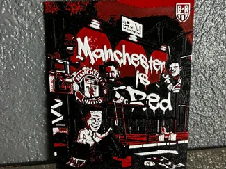 Manchester United Red Hueforge Art