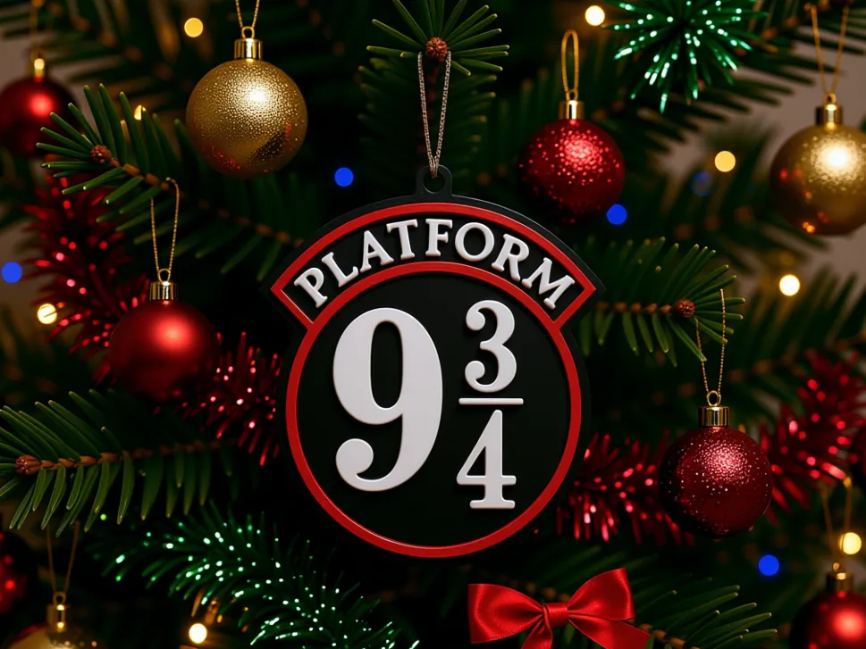 Special Design Platform 9 3/4 Christmas Ornament Decorative Figurine New Year's Gift