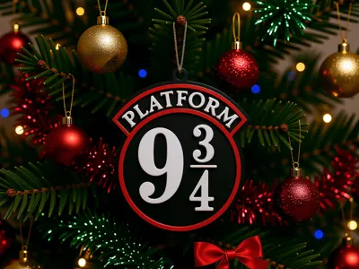 Plate-forme de conception spéciale 9 3/4, ornement de noël, Figurine décorative, cadeau du nouvel an