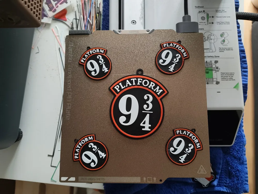 Plate-forme de conception spéciale 9 3/4, ornement de noël, Figurine décorative, cadeau du nouvel an