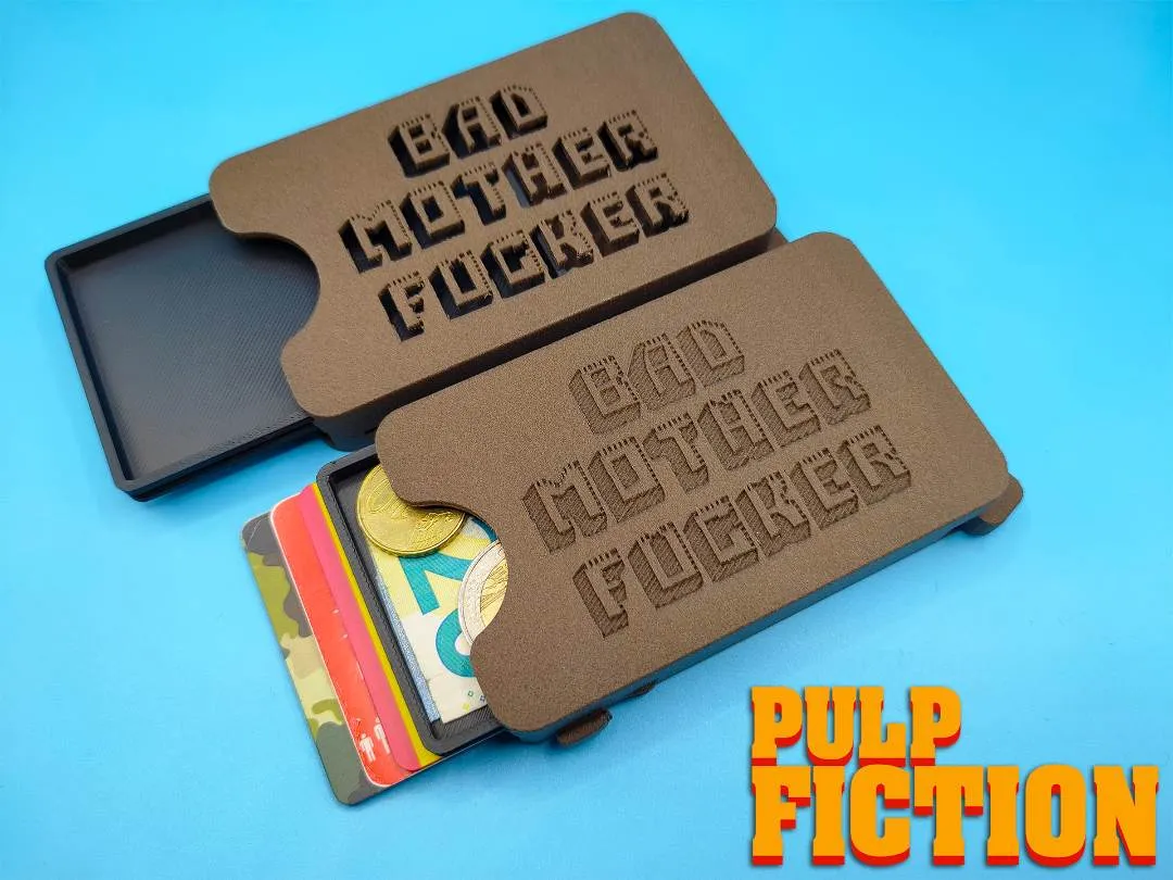 Pulp Fiction Slim Wallet - Bad MF - Free 3D Print Model - MakerWorld