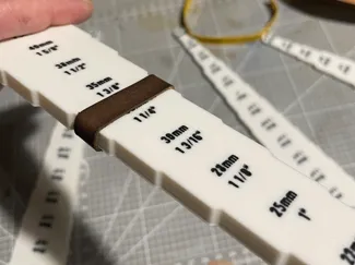 Belt loop form for leather crafters 
