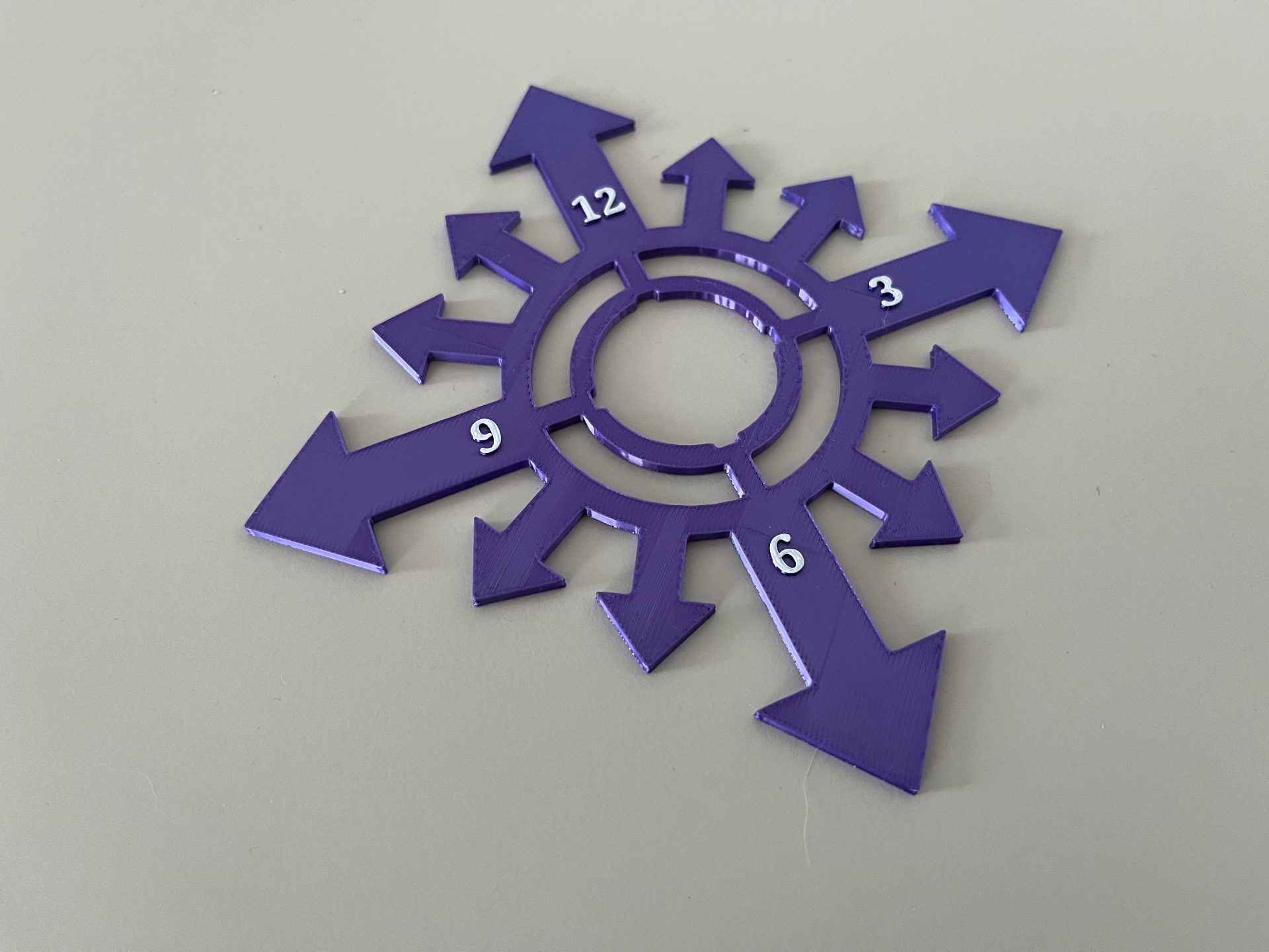 Scatter tabletop wargame 12 direzioni clock face