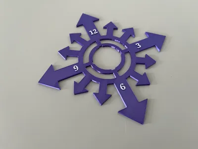 Scatter tabletop wargame 12 directions clock face