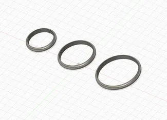 Simple rings 20mm, 25mm, 30mm