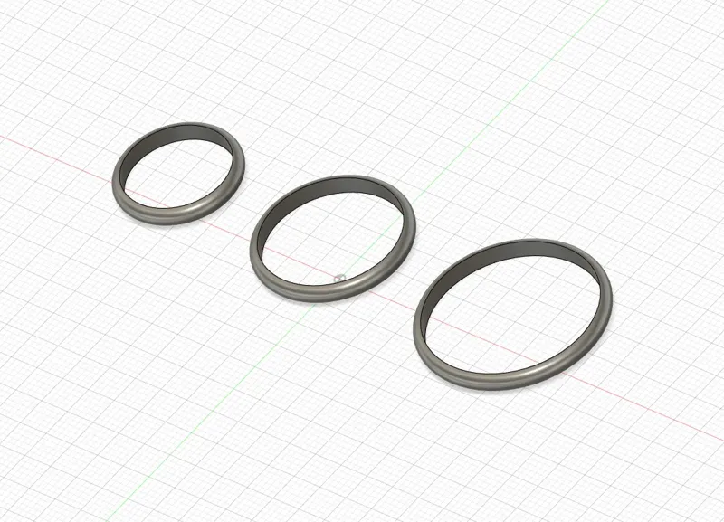 Simple rings 20mm, 25mm, 30mm