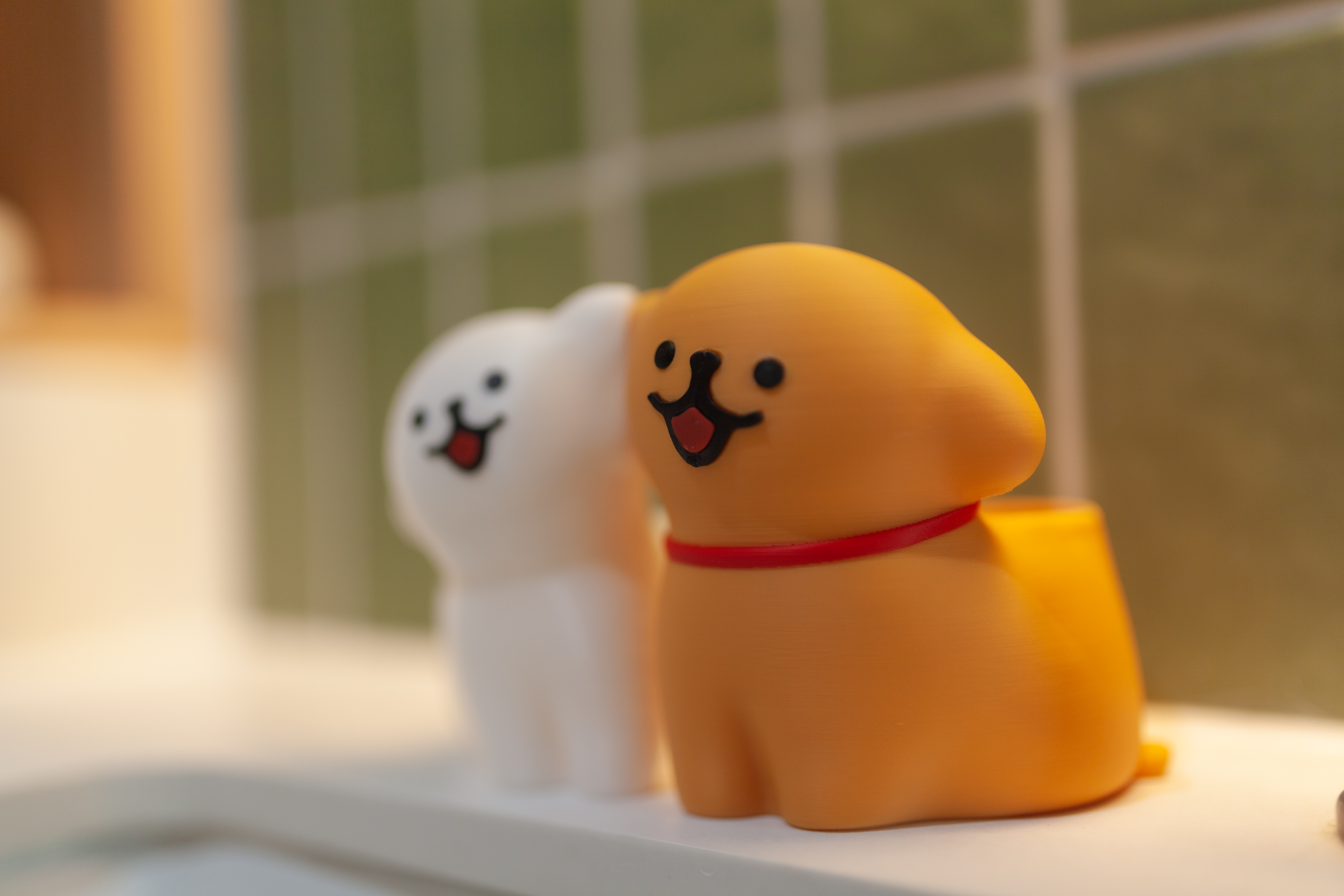 Miniatura 1 do modelo 3D 线条小狗贴贴牙刷架