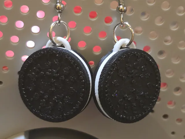 3D Oreo earrings