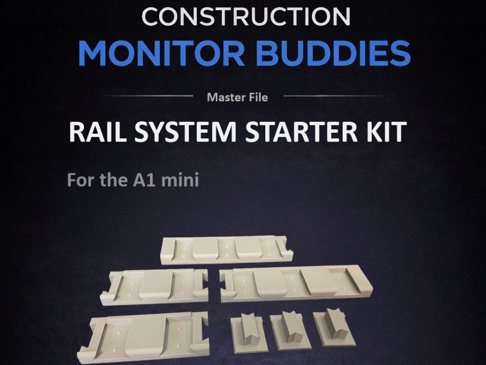Monitor Buddies Rail System | A1 mini Starter Kit