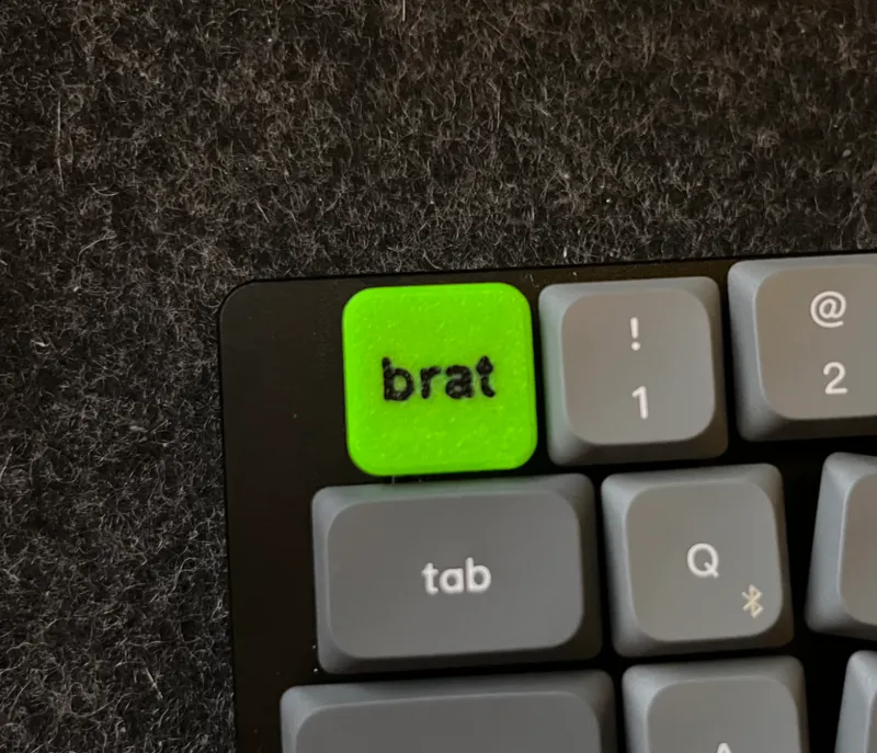 brat MX low profile keycap