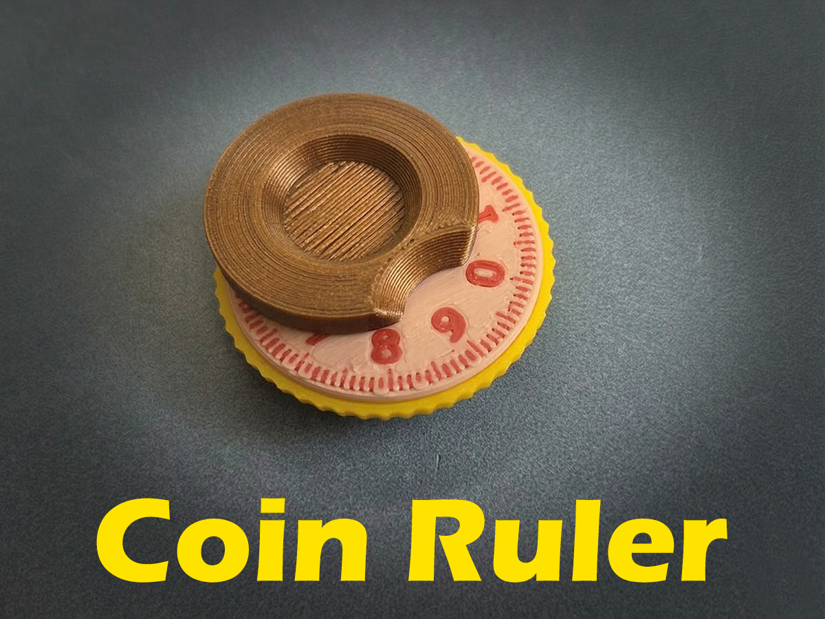 Coin Ruler Fidget (Tiny Wheel Ruler 10cm)