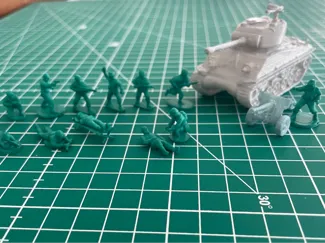 Soldat miniature de guerre