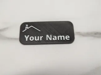 Realtor Name Tag – Customizable in Bambu Studio