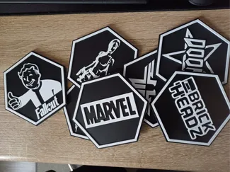 Hexagon Wall Art Movie Set #1 Without AMS