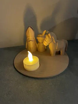 Soporte: Sinterklaas, Piet & Horse Tea Light Holder — vista de referencia 3