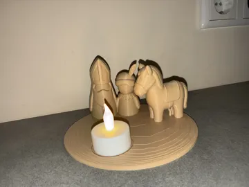Soporte: Sinterklaas, Piet & Horse Tea Light Holder — vista de referencia 4