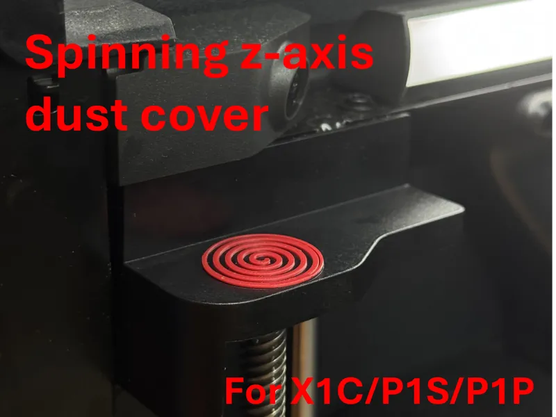 Spinning z axis dust cover