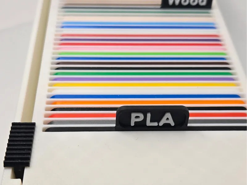 Filament Swatch Holder With Slider (Multi Sizes)