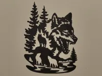 Paysage mural loup — photo 2