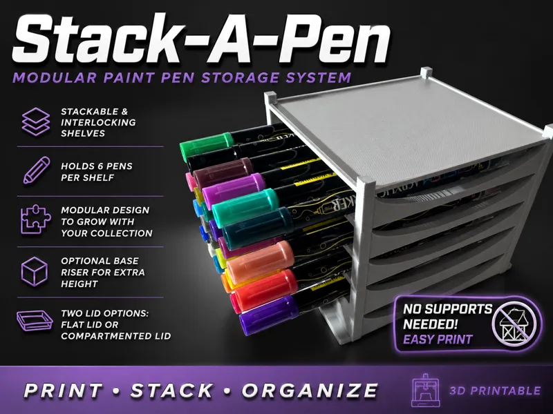 Stack‑A‑Pen Marker & Paint Pen Tower
