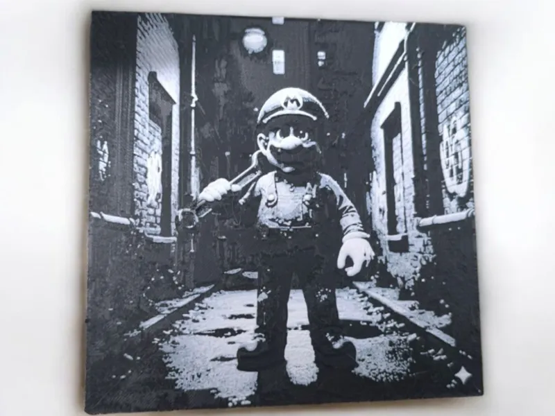 Dark Alley Plumber – Noir  Wall Art | AMS Ready
