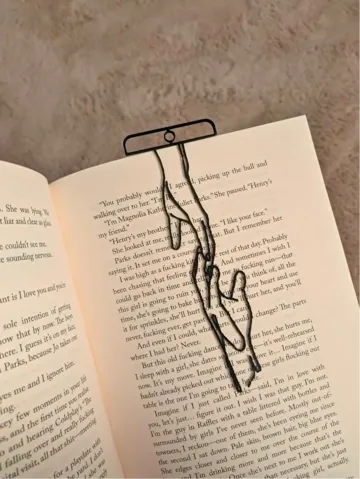 Accesorio de lectura: Line Art Bookmark - Hands — vista de referencia 4