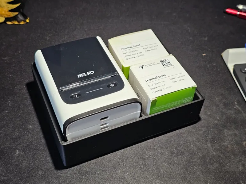 Nelko PM220 Thermal Label Printer Gridfinity Bin