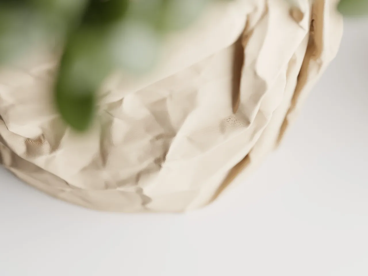 Crumbled Paper Plant Pot view 3