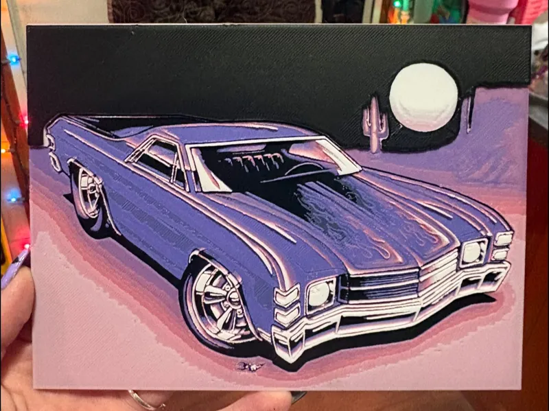 el camino toon car chroma canvas/hueforge
