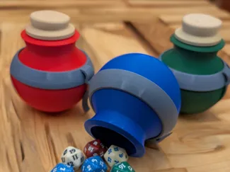 Potion Dice Container or Cosplay Prop