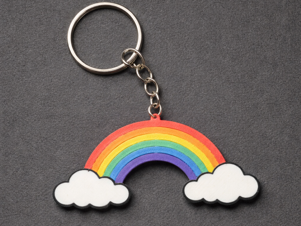 Rainbow keychain